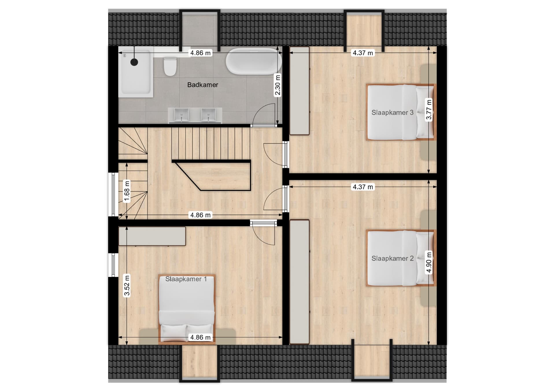 Plan 1ste verdieping